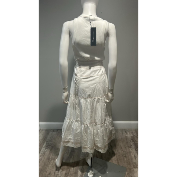 Veronica Beard Austyn White Belted Midi Dress Size Medium - Picture 7 of 10